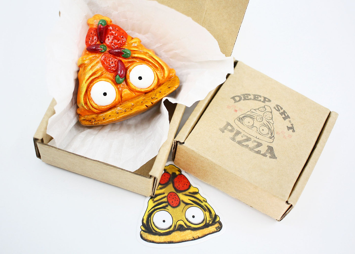 Spicy Deep Shit Pizza Resin Figure (SDCC EXCLUSIVE) - Furry Feline Creatives