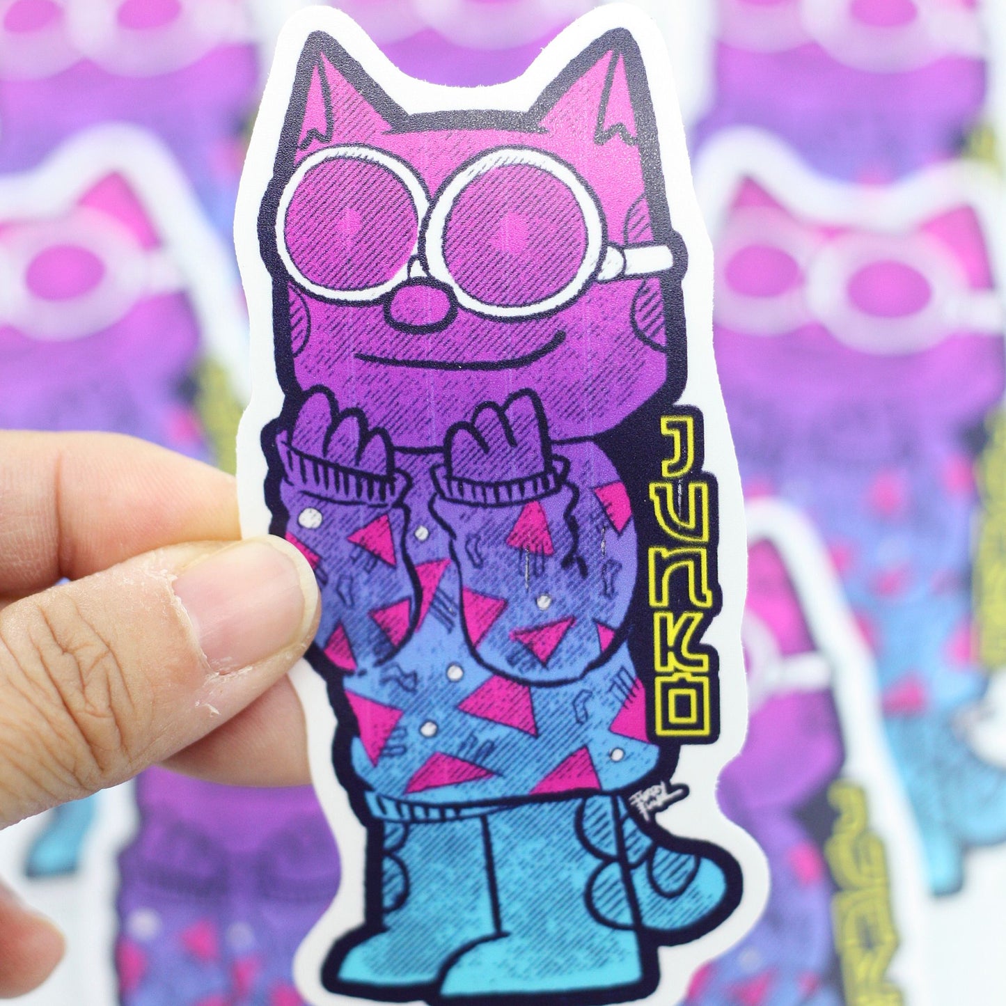 Retro Sweater Junko Vinyl Sticker