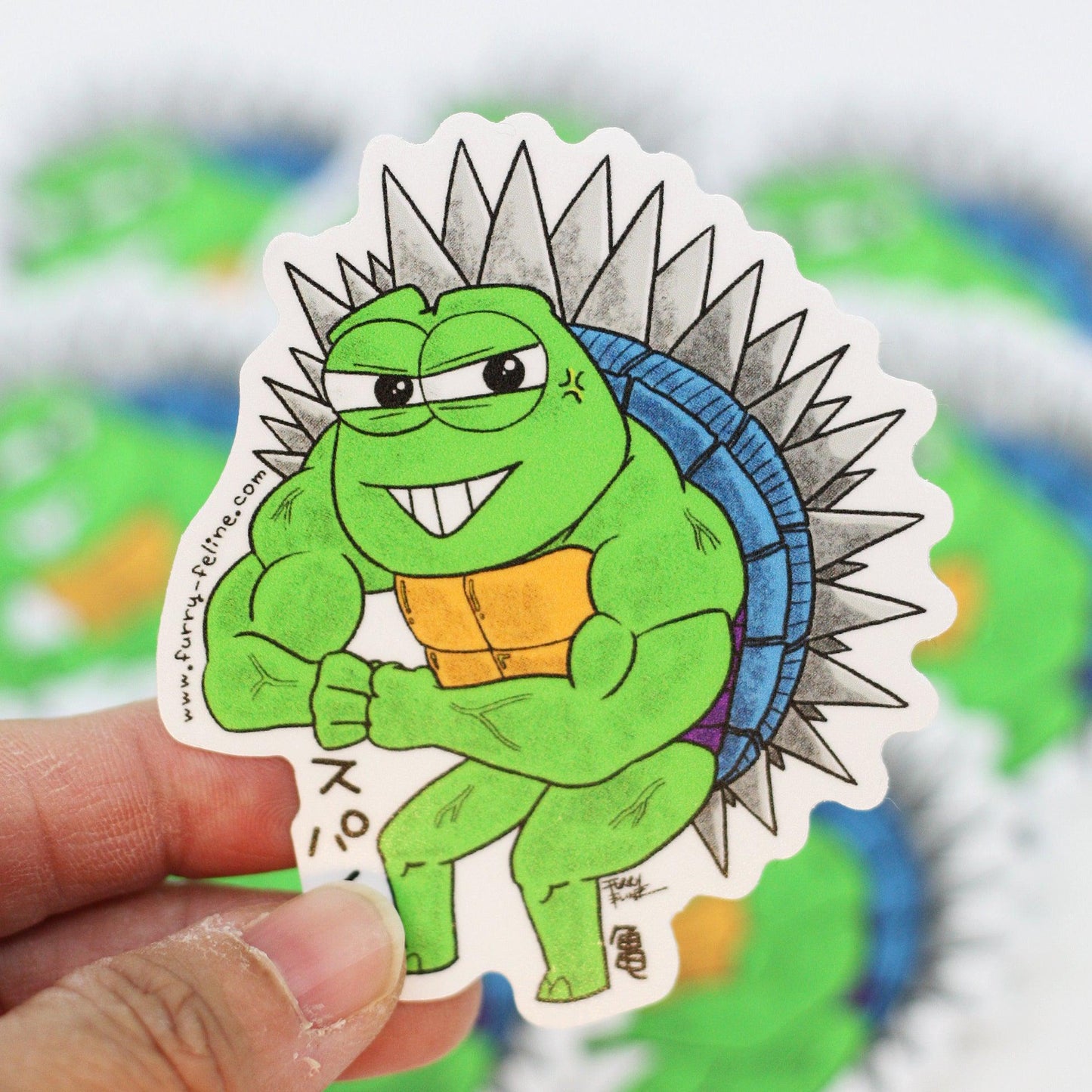 Go Go Supaiku Kaiju Vinyl Sticker - Furry Feline Creatives