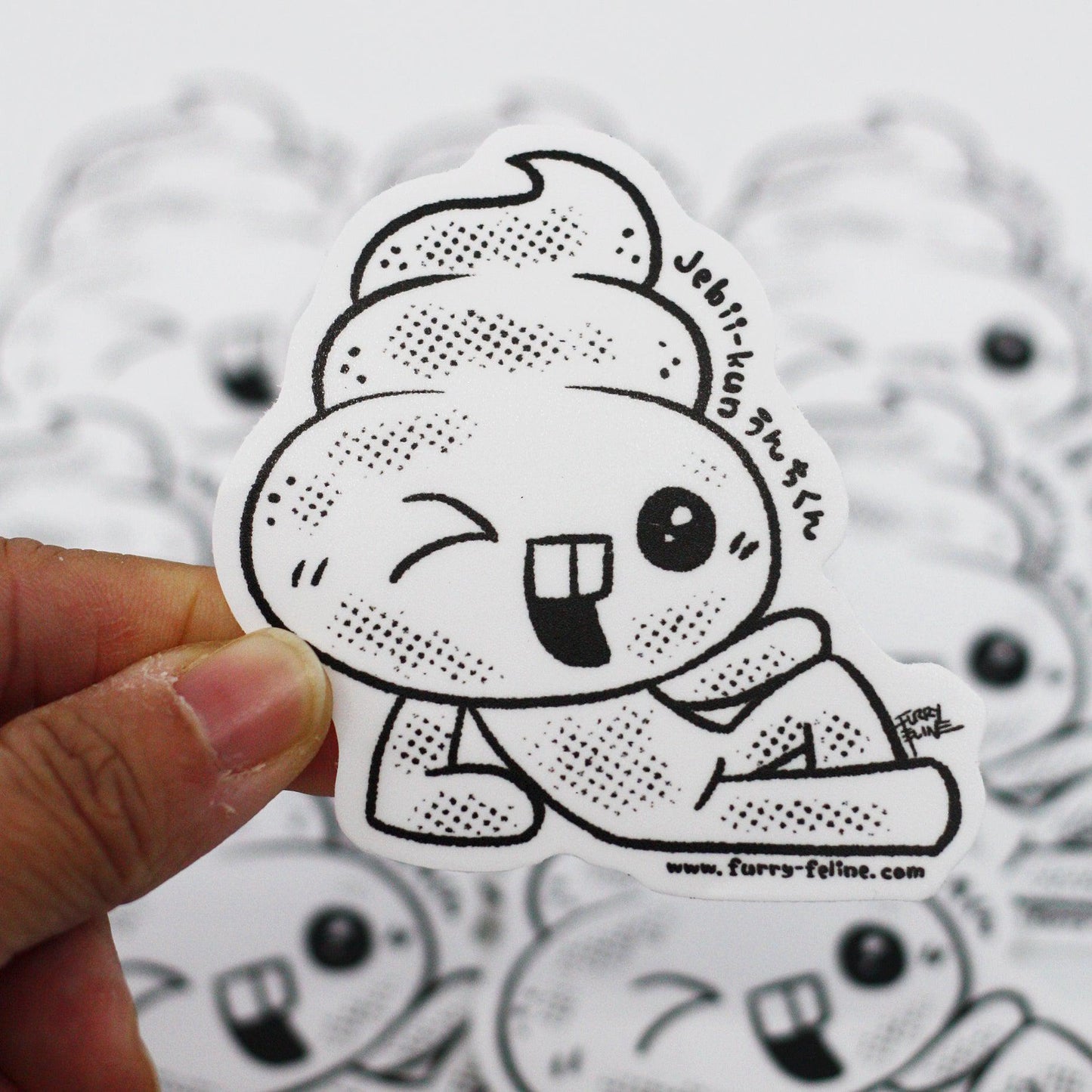 Sexy Jebii-Kun Vinyl Sticker - Furry Feline Creatives