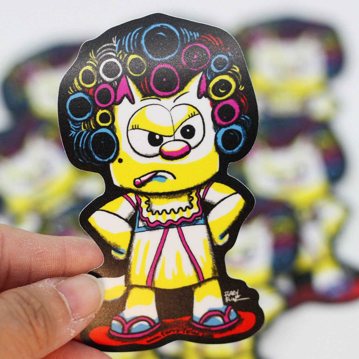 Gotta Hustle Vinyl Sticker - Furry Feline Creatives