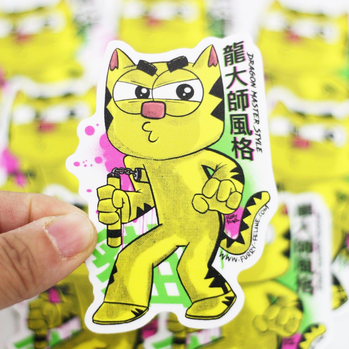 DragonMaster Vinyl Sticker - Furry Feline Creatives