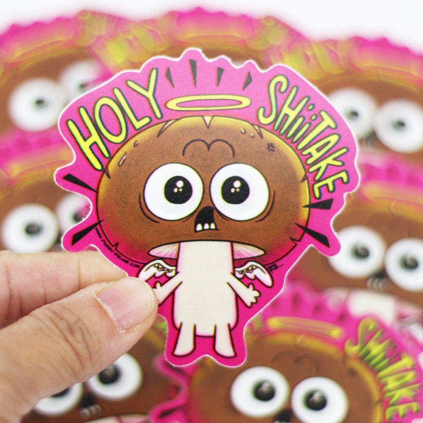 Holy Shitake Vinyl Sticker - Furry Feline Creatives