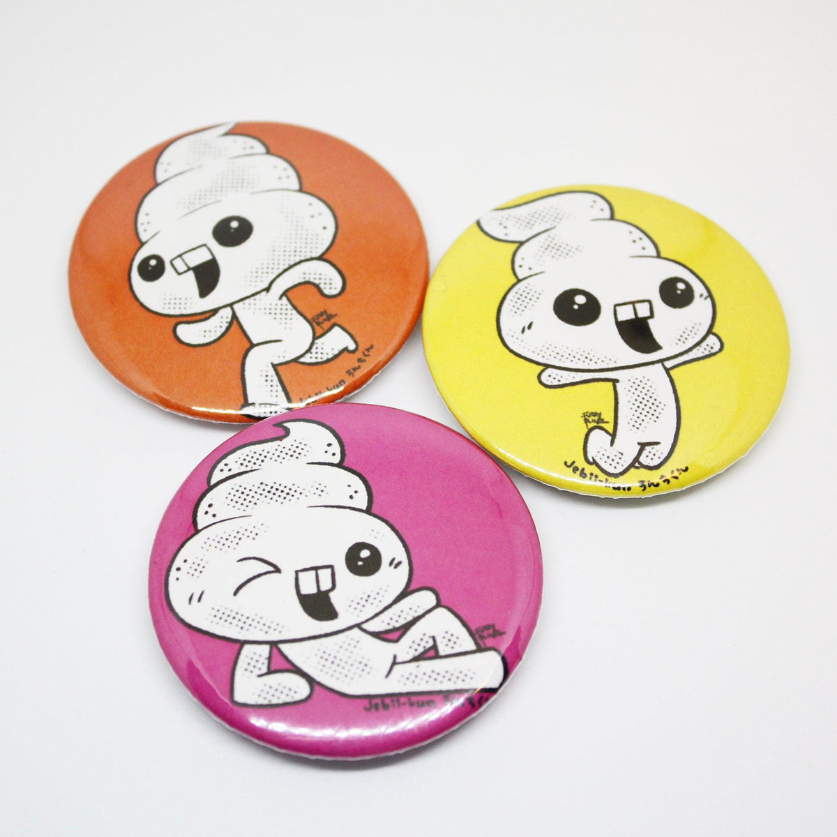 Jebii-kun Button Pins Set of 6 - Furry Feline Creatives