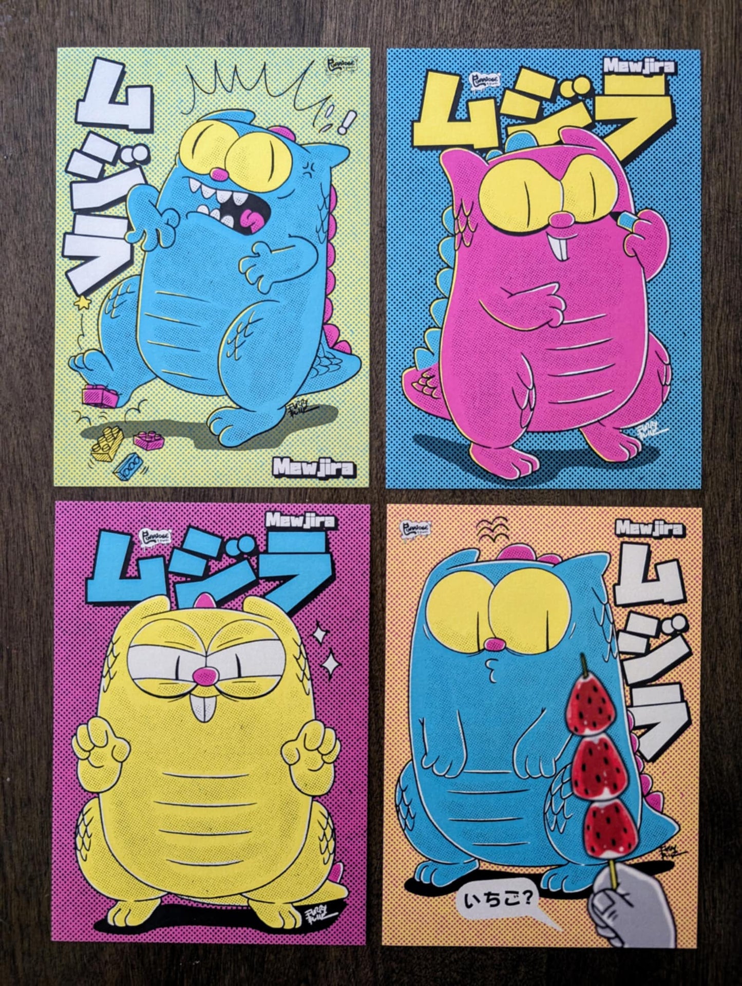 5 x 7 Mewjira Premium Art Print Collection - Furry Feline Creatives