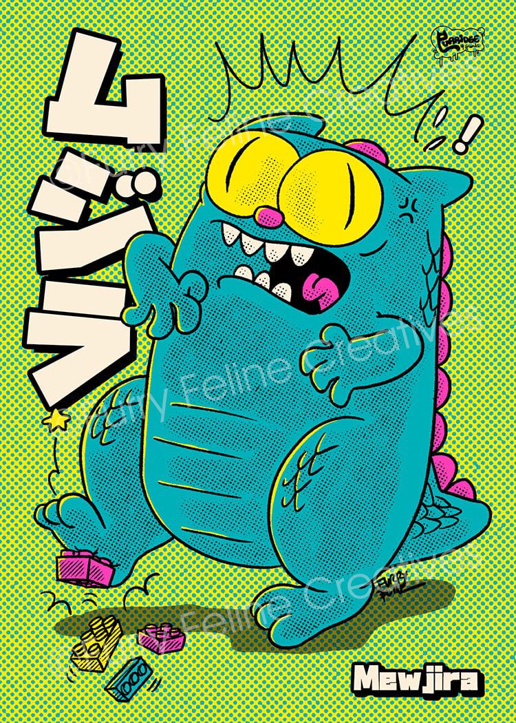 5 x 7 Mewjira Premium Art Print Collection - Furry Feline Creatives