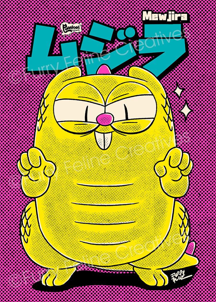 5 x 7 Mewjira Premium Art Print Collection - Furry Feline Creatives