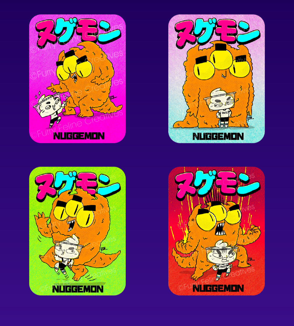 5 x 7 Nuggemon Premium Art Print Collection