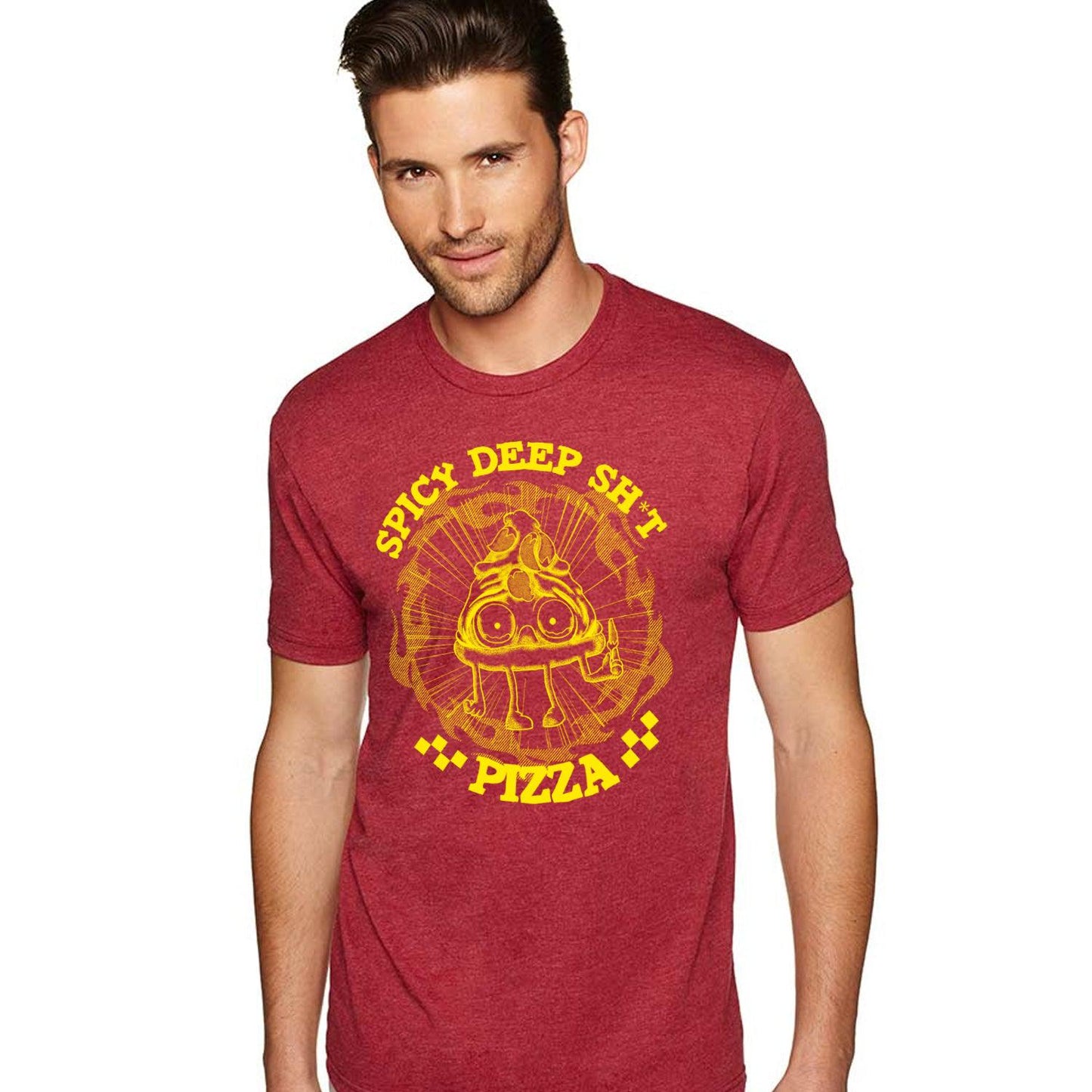 Spicy Deep Shit Pizza Premium Unisex Tee - Furry Feline Creatives