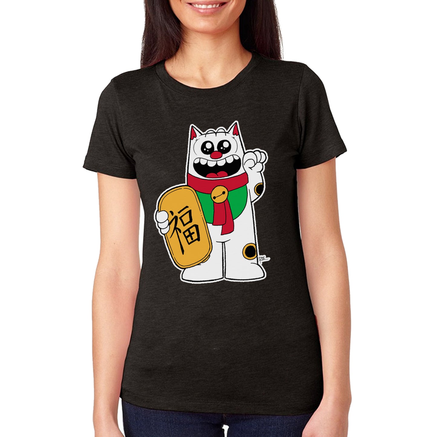 Maneki Neko Purridge Classic Women's Tee - Furry Feline Creatives