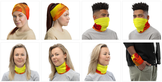 The Wanderer FaceMask / Neck Gaiter - Purridge & Friends - Furry Feline Creatives