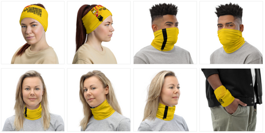 Dragonmaster Ringo Face Mask / Neck Gaiter - Purridge & Friends - Furry Feline Creatives