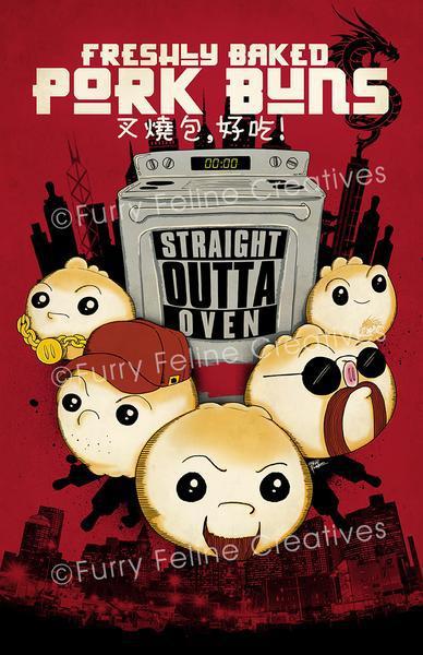 Handmade Pogi Pork Bun 2.5" Resin Figure - Furry Feline Creatives