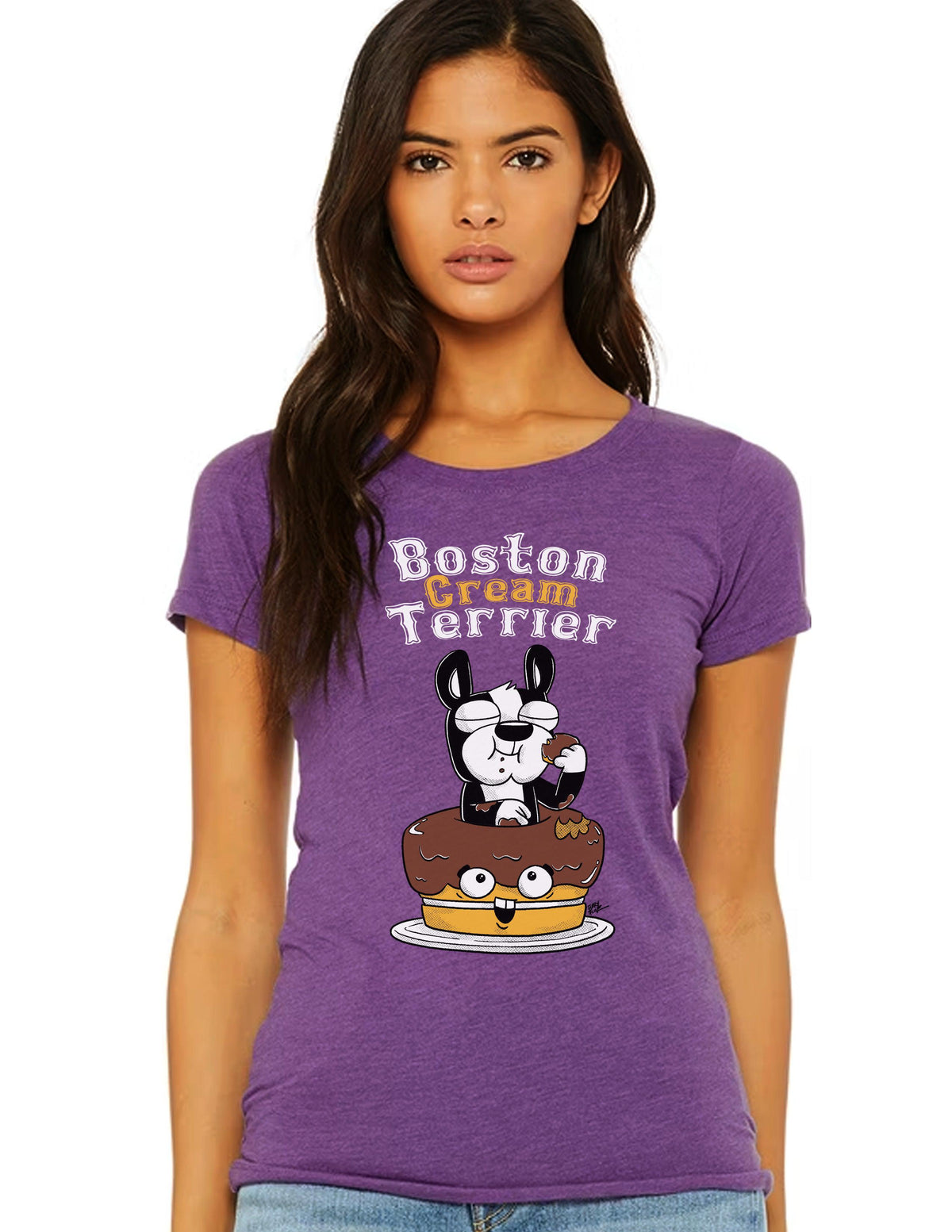 Boston Cream Terrier Unisex Tee - Furry Feline Creatives