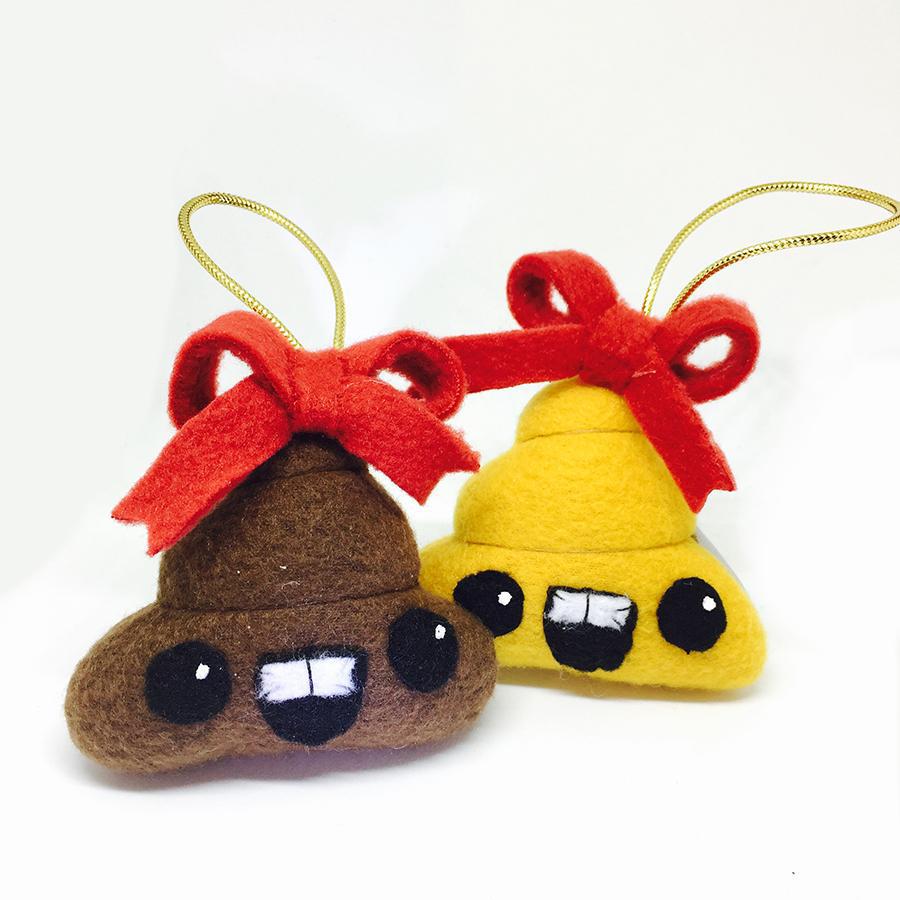Holiday Dingleberries 3" Plush Ornament (pack of 3) - Furry Feline Creatives