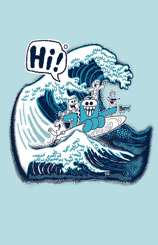 HI Wave Unisex Tank - Purridge & Friends - Furry Feline Creatives