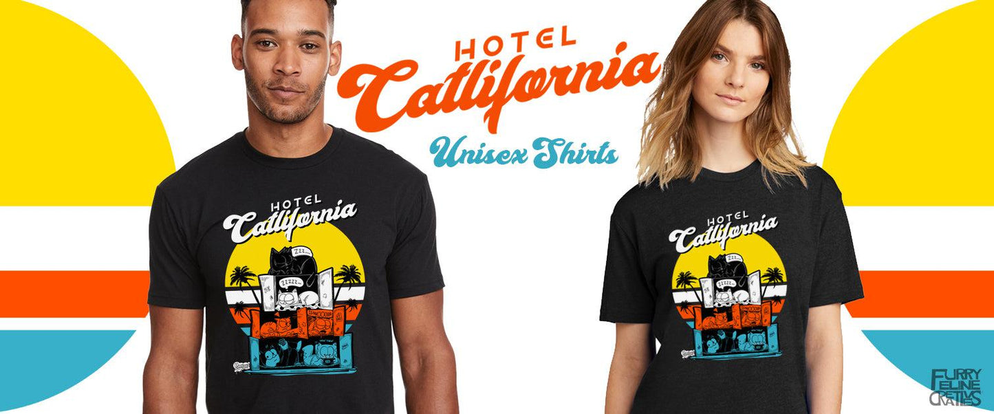 Hotel Catlifornia Unisex Tee - Furry Feline Creatives