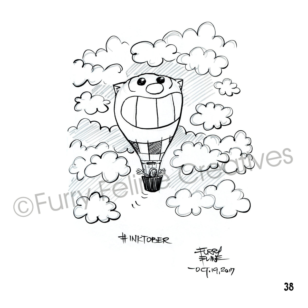 Sketch. Doodle. Ink 1 - Hand-drawn Art Of Cheri Ong - Furry Feline Creatives