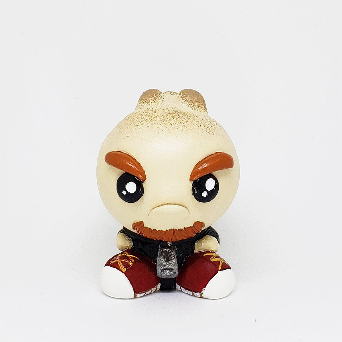 Handmade Pogi Pork Bun 2.5" Resin Figure - Furry Feline Creatives