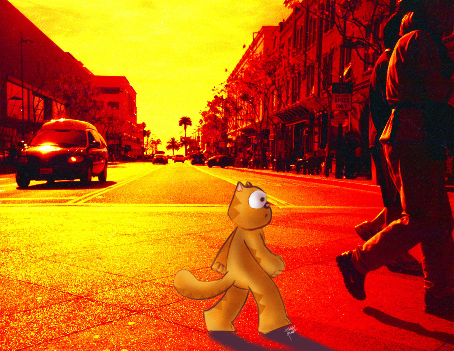 The Wanderer FaceMask / Neck Gaiter - Purridge & Friends - Furry Feline Creatives