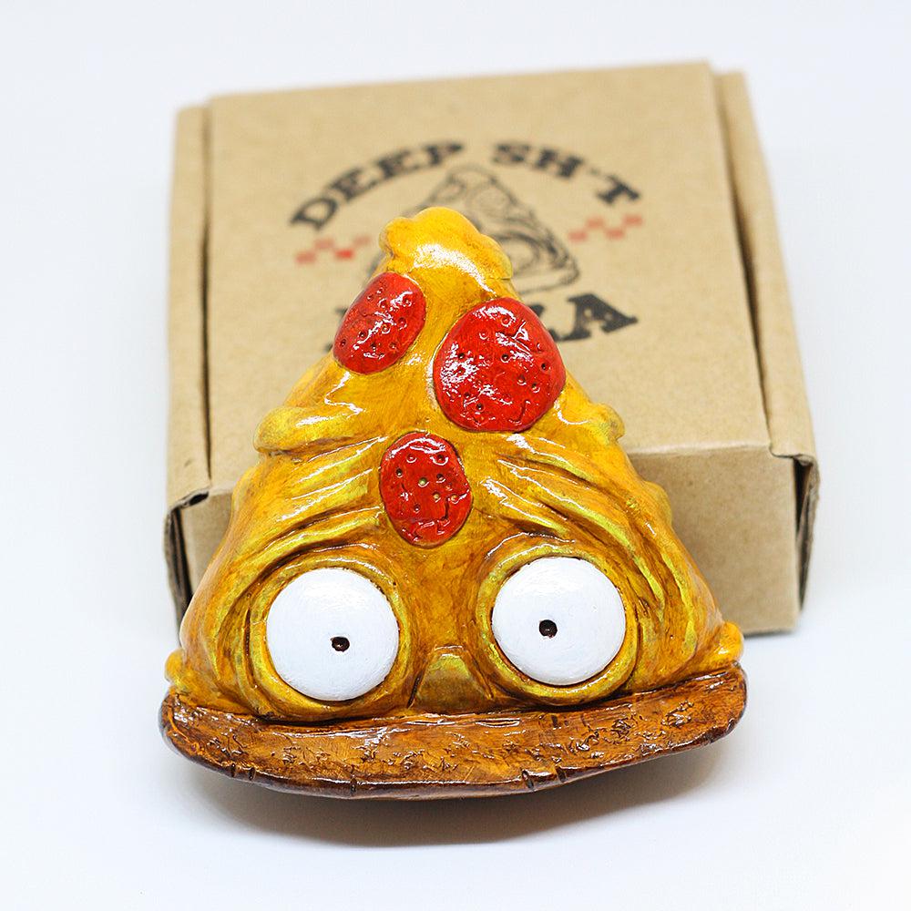 Deep Shit Pizza Resin Figure - Furry Feline Creatives