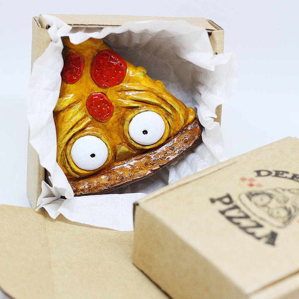 Deep Shit Pizza Resin Figure - Furry Feline Creatives