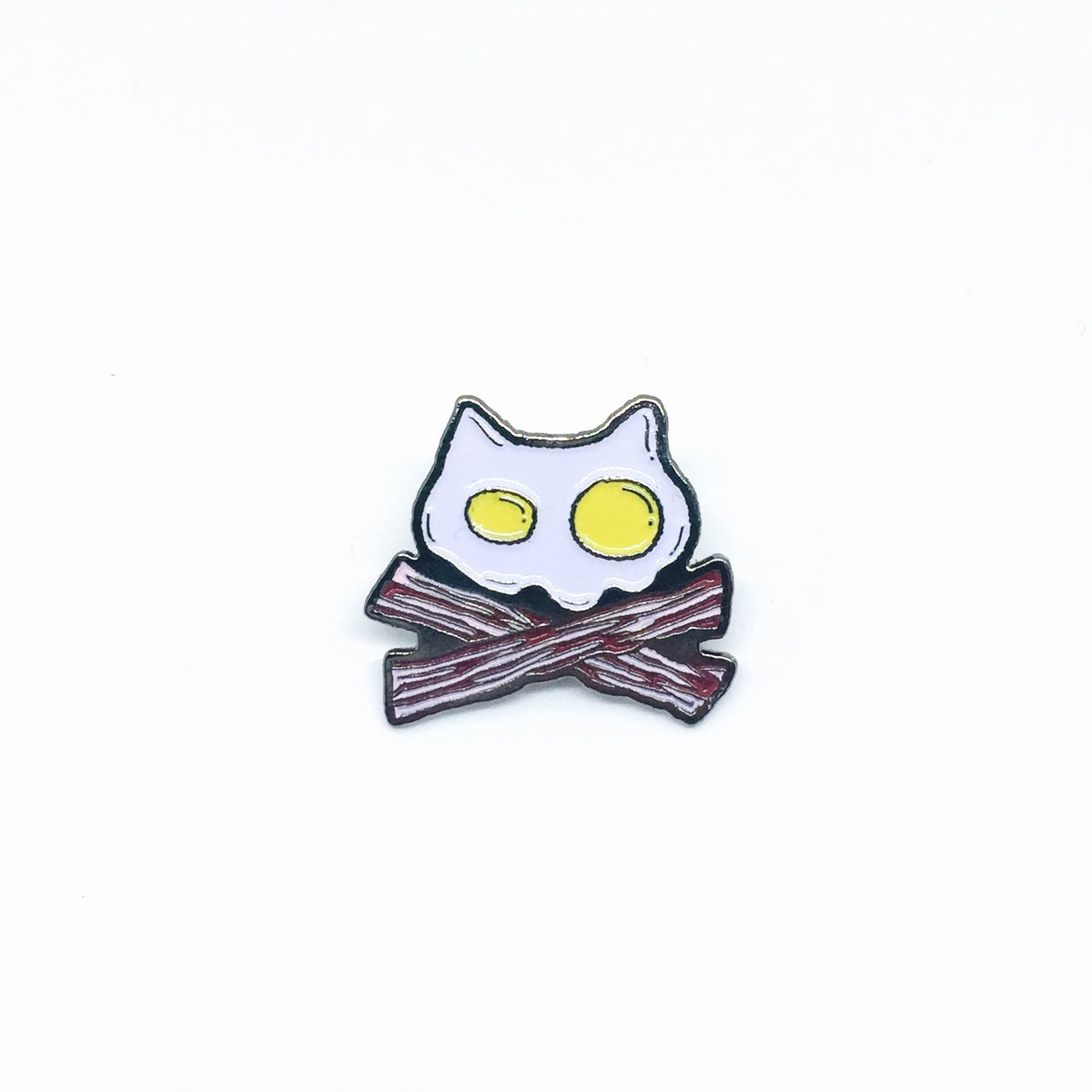 Purridge Bacon & Eggs Enamel Pin - Furry Feline Creatives