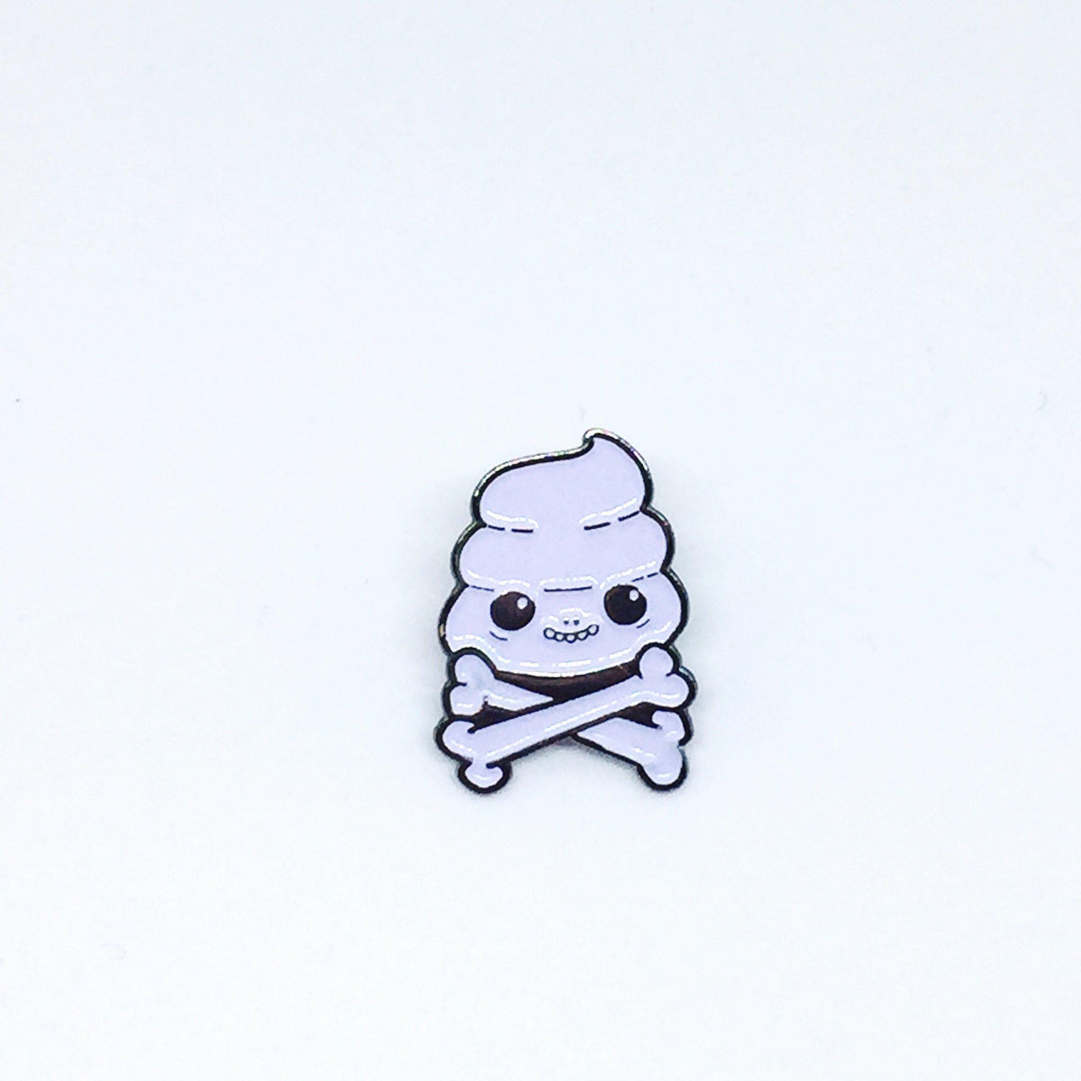 Skullypoop enamel pin - Furry Feline Creatives