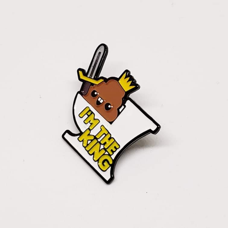 King of the throne Enamel Pin - Furry Feline Creatives