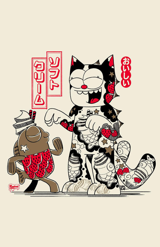 Purridge Kaiju Inked Unisex Tee - Furry Feline Creatives