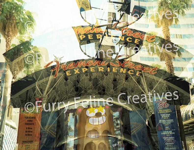 8.5 x11 The Star Photollustration Print - Furry Feline Creatives