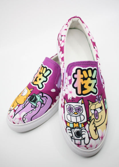 Sakura Mens Canvas Slip-On Shoes