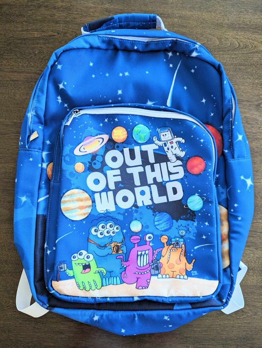 Merry Monstropus Out of this World Canvas Backpacks