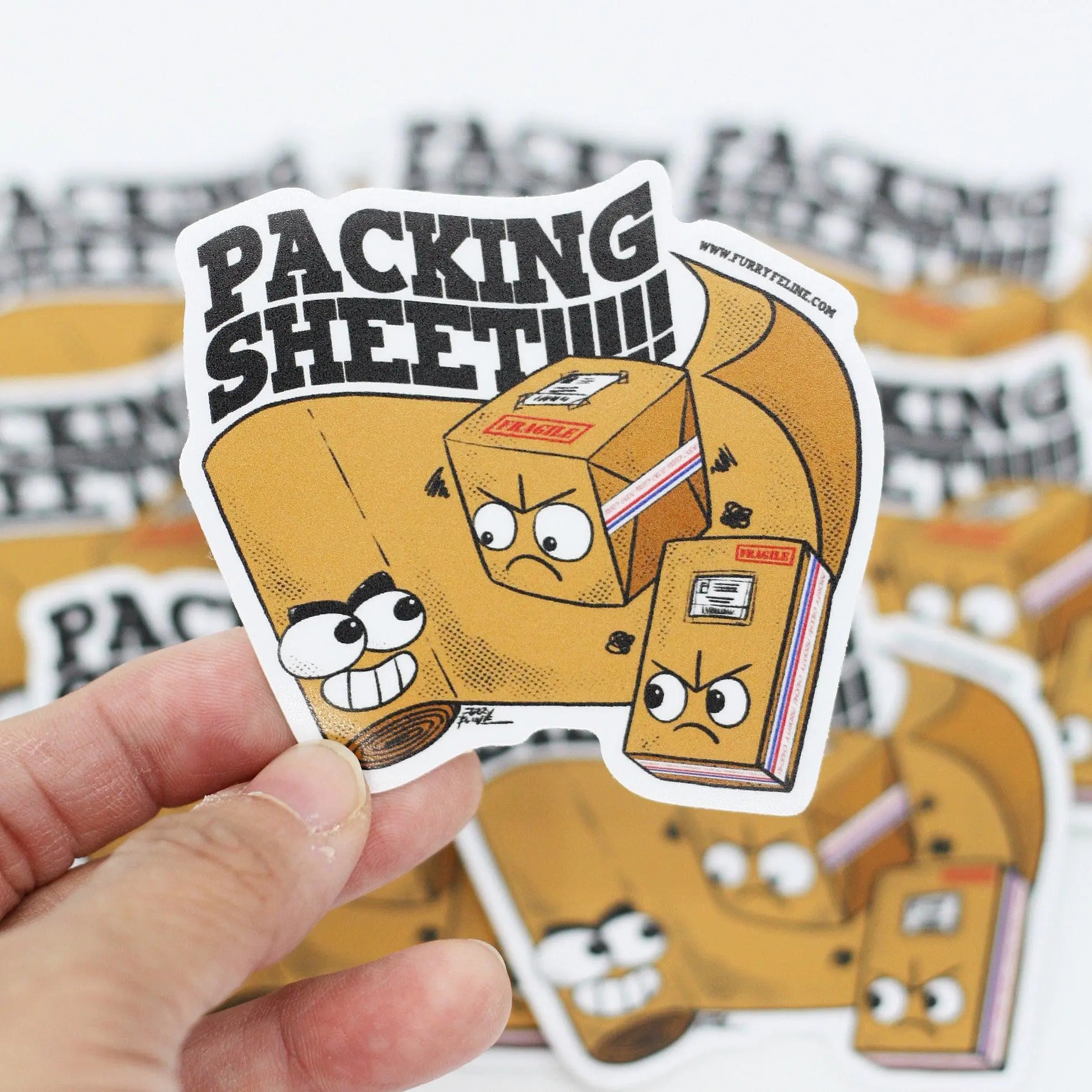 Packing List Inside Sticker Packing Sheet Vinyl Sticker – Furry Feline Creatives