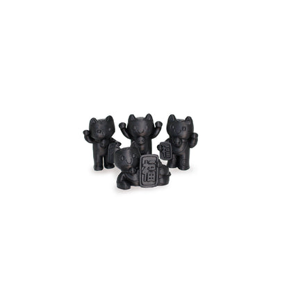 Maneki Neko Kinkeshi-Like Toy Figures with Limited Edition Mini Print