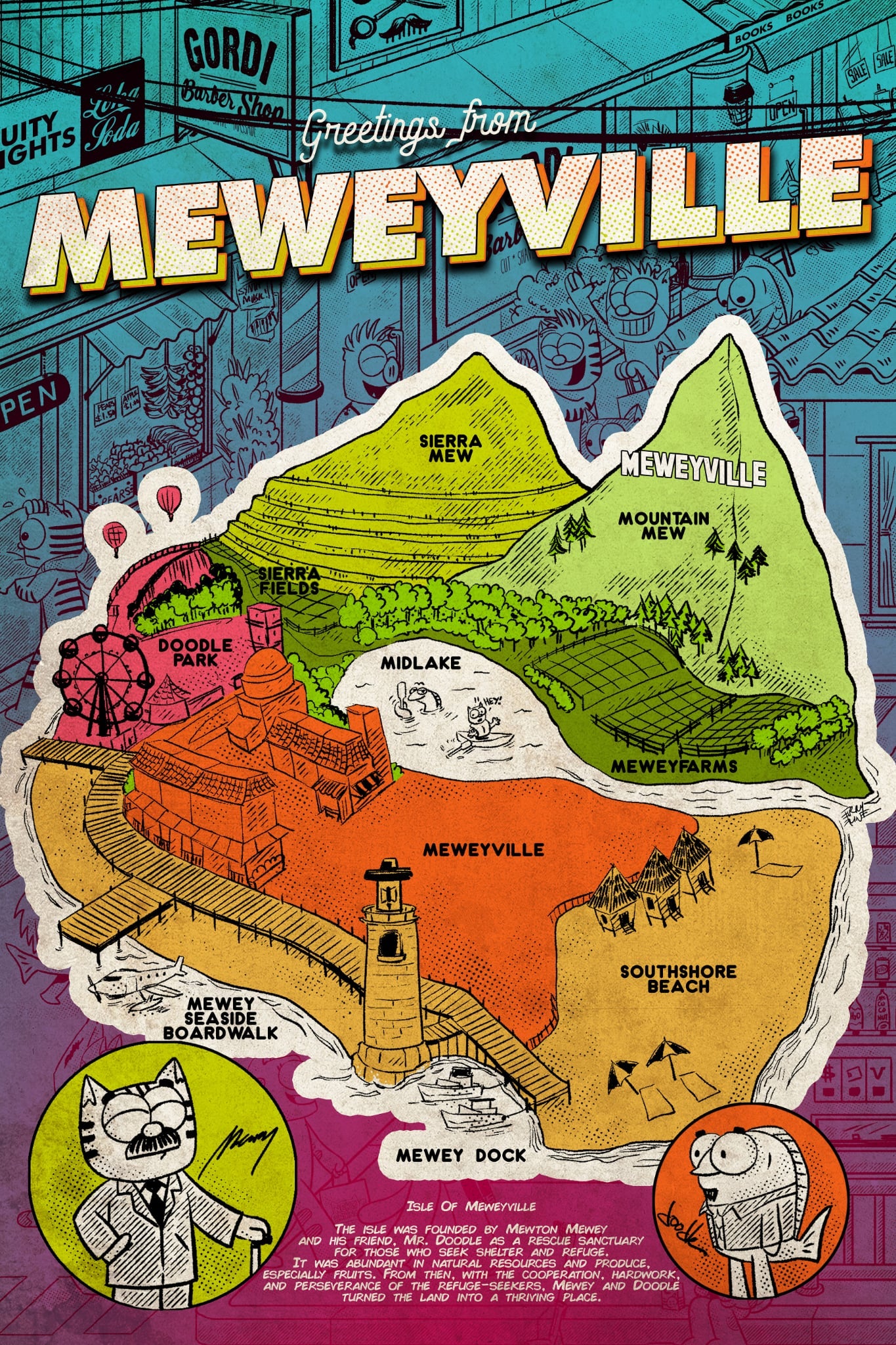 Meweyville Map