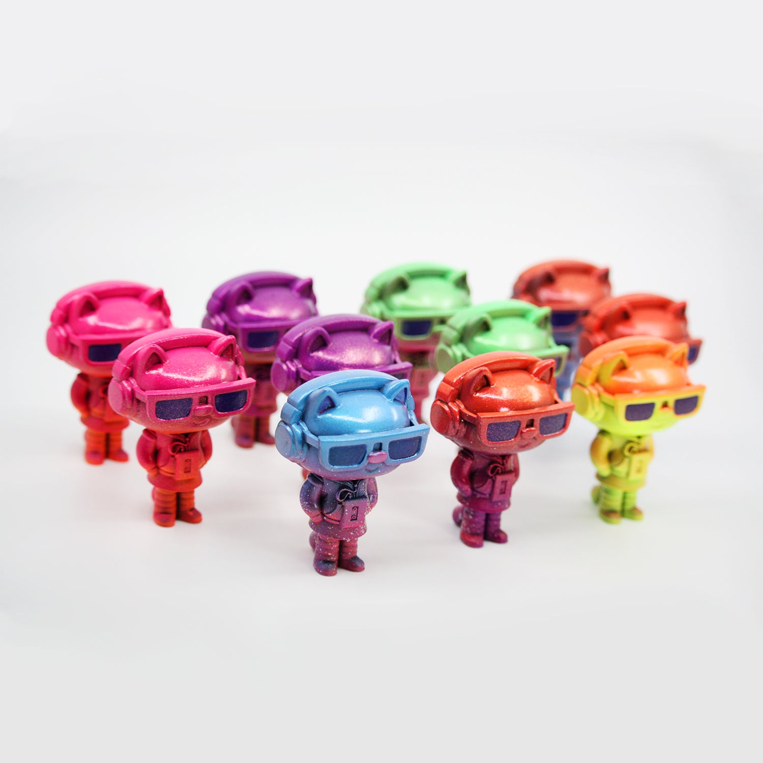 Handmade Retro Felines – Purridge Star Resin Figure Series Furry Feline Creatives