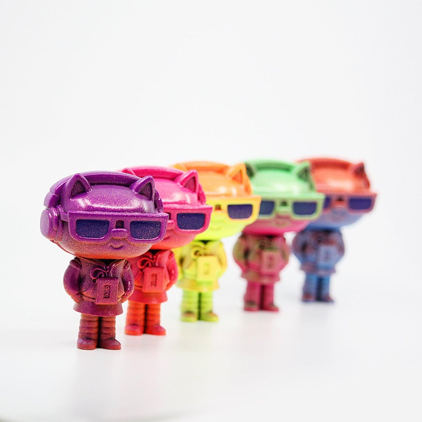 Handmade Retro Felines – Purridge Star Resin Figure Series Furry Feline Creatives