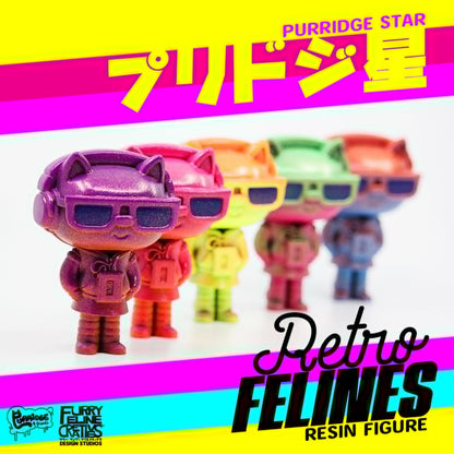 Handmade Retro Felines Purridge Star Resin Figure (SDCC Exclusive)