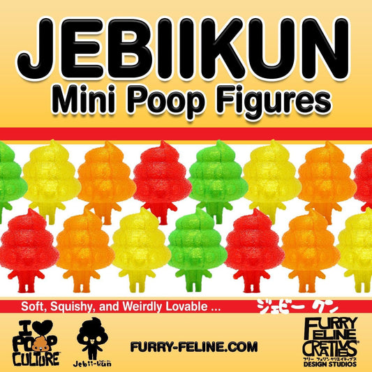 Jebiikun Mini Poop Figures (Pack of 4)