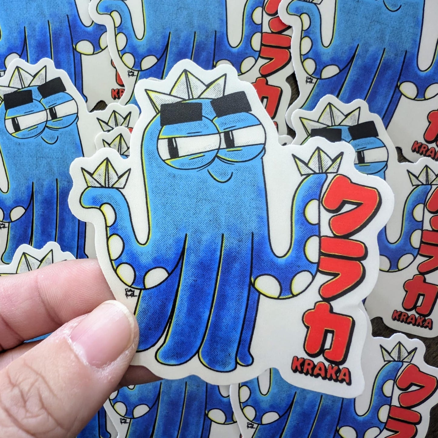 Kraka The Kraken Smile Vinyl Sticker