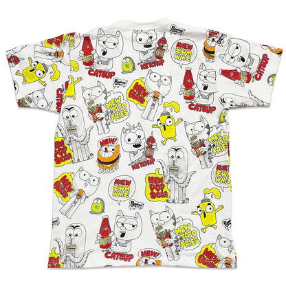 Mew Burger All Over Print Unisex Tee (PH) - Furry Feline Creatives