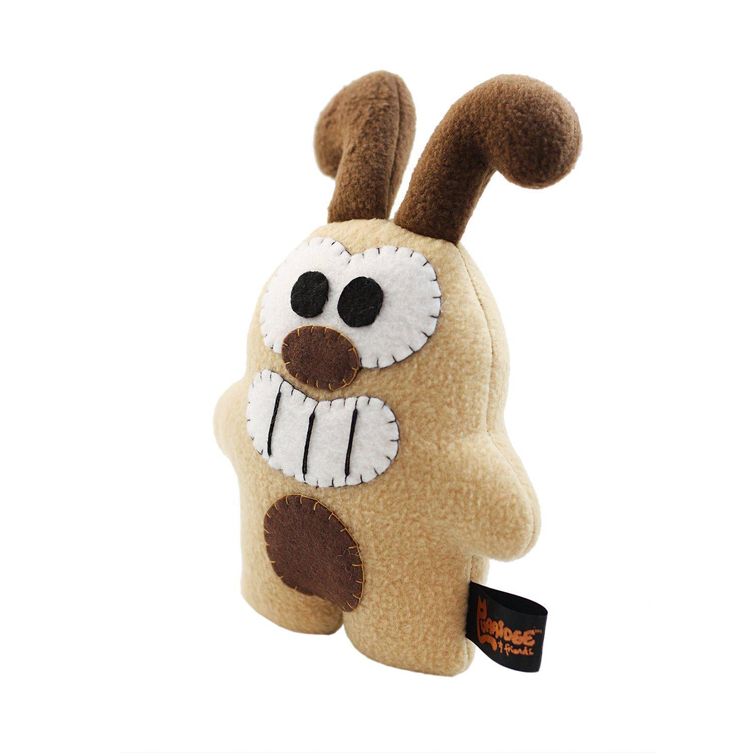 Handmade Mini Bogie The Dog Plush 8.5" Classic - Furry Feline Creatives 