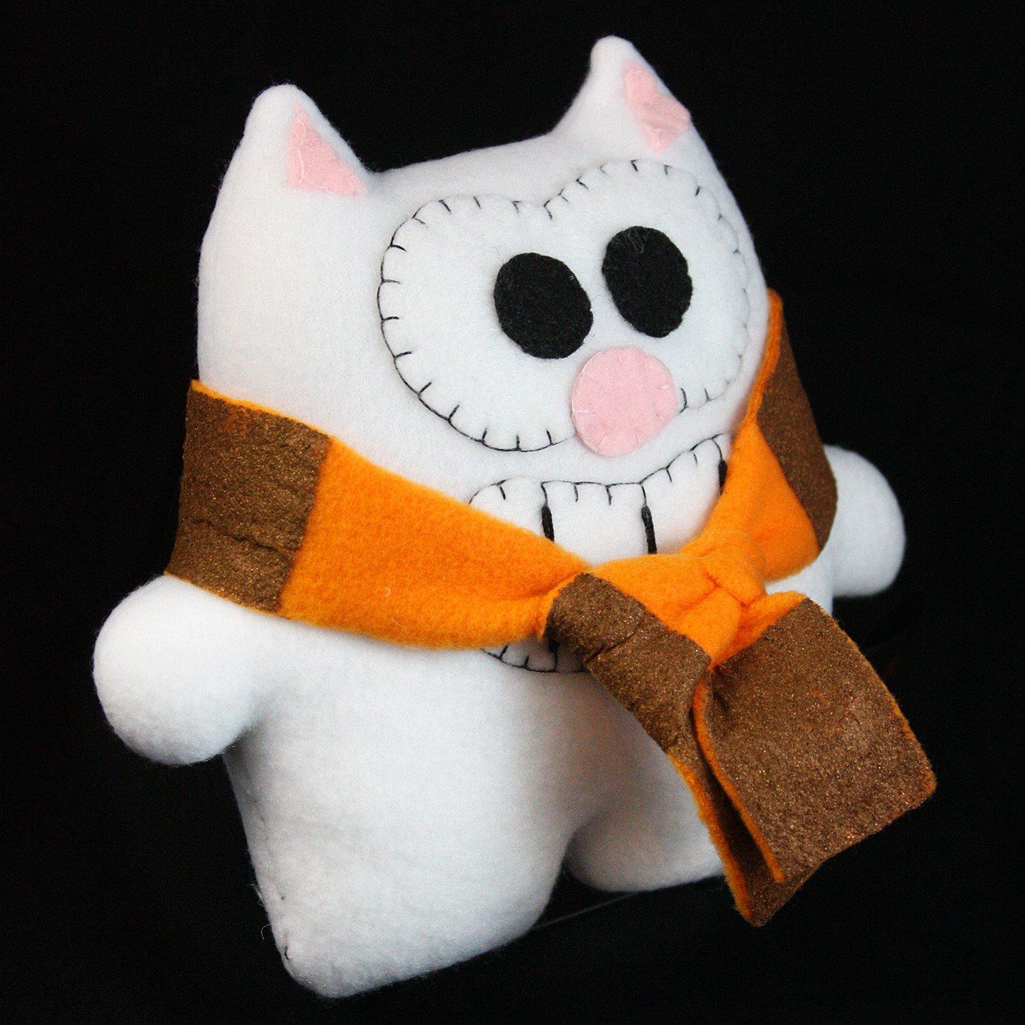 Handmade Mini Purridge the Cat 7" Plush - Furry Feline Creatives 
