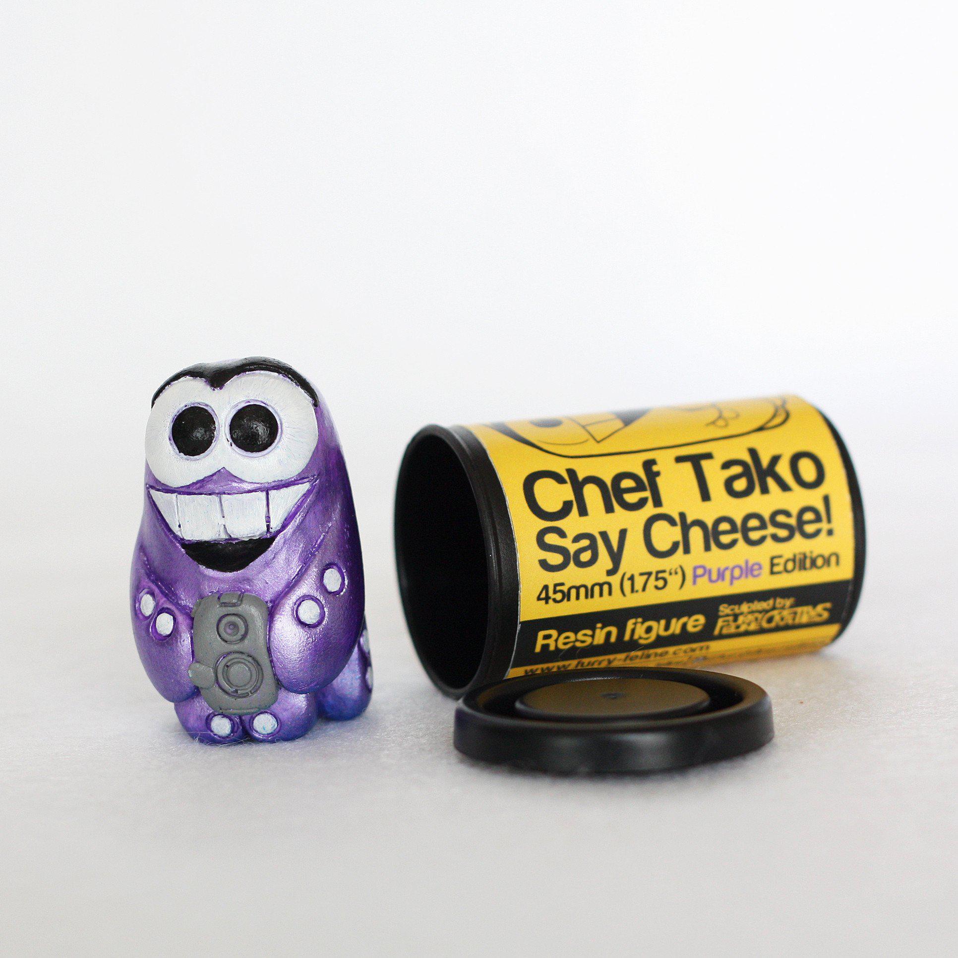 Art Toys - Chef Tako Say Cheese 1.75" Resin Figure (Purple Edition)