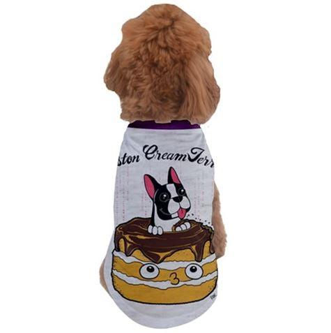 Boston Creme Terrier Pet Tee - Purridge & Friends - Furry Feline Creatives 