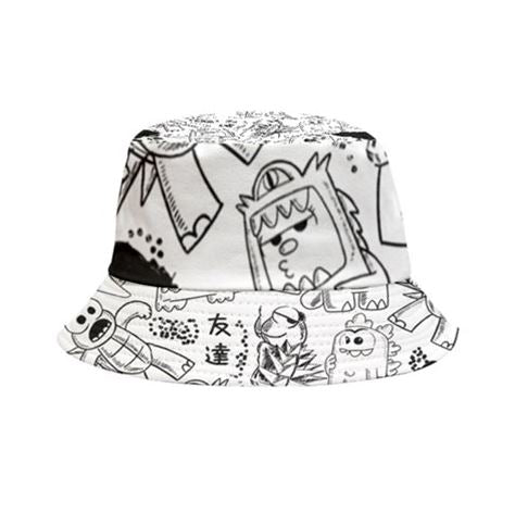 Kawaii Kaiju Reversible Bucket Hat
