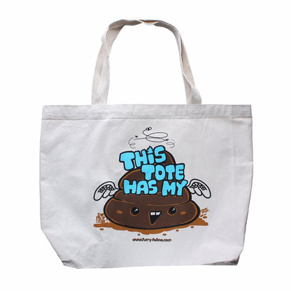 This Tote Has My Sh*t  (Large Heavy Duty Silkscreened Tote) - Furry Feline Creatives 