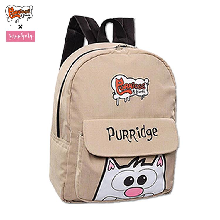 Purridge & Friends x Serendipity Canvas Backpacks - Furry Feline Creatives 