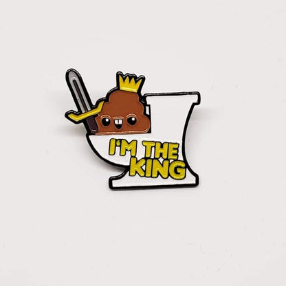 King of the throne Enamel Pin - Furry Feline Creatives 